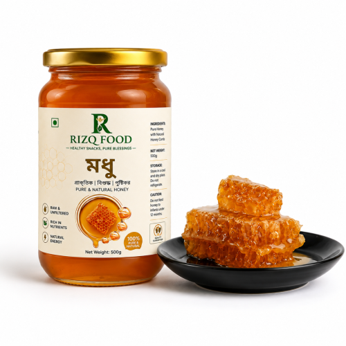 Mixed Flower Honey with Comb 500g